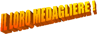 IL LORO MEDAGLIERE !